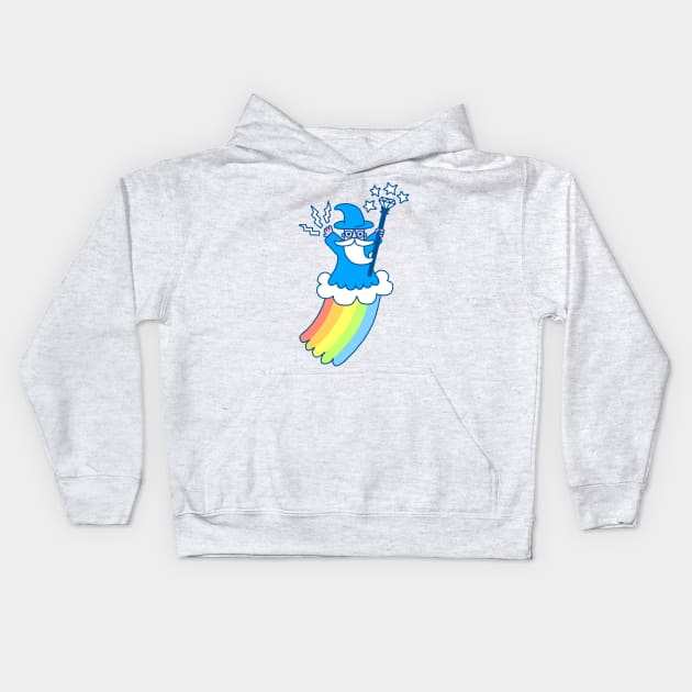 Rainbow Wizard Kids Hoodie by obinsun